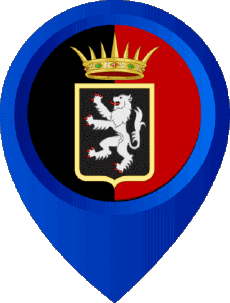 Fahnen Europa Italien Valle d'Aosta Standort-Pin 