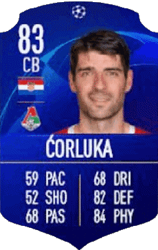 Multimedia Vídeo Juegos F I F A - Jugadores  cartas Croacia Vedran Corluka 