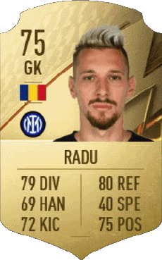 Multimedia Vídeo Juegos F I F A - Jugadores  cartas Rumania Ionut Andrei Radu 