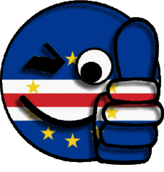 Fahnen Afrika Kap Verde Smiley - OK 