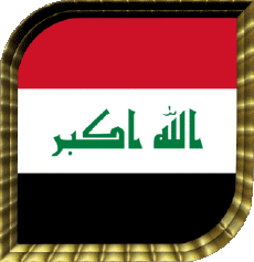 Bandiere Asia Iraq Quadrato 