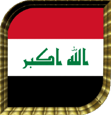 Drapeaux Asie Iraq Carré 