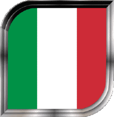 Bandiere Europa Italia Nazionale Quadrato 