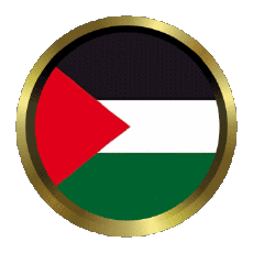 Fahnen Asien Palästina Rund - Ringe 