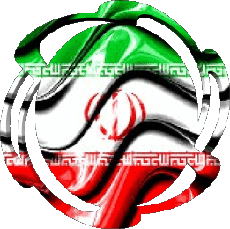 Drapeaux Asie Iran Forme 01 