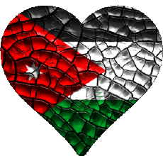 Flags Asia Jordan Heart 