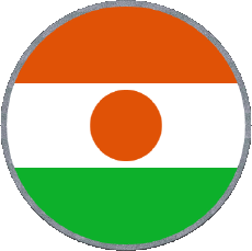 Fahnen Afrika Niger Runde 