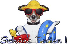 Messages Allemand Schöne Ferien Fond Transparent 03 