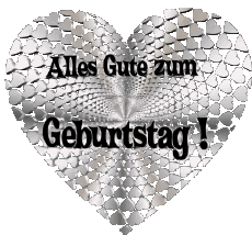 Messages Allemand Alles Gute zum Geburtstag Herz 011 