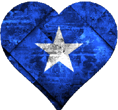 Drapeaux Afrique Somalie Coeur 