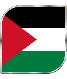 Flags Asia Palestine Square 