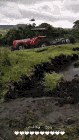 Umorismo -  Fun Trasporti Trattore Accident Fail 