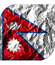 Bandiere Asia Nepal Quadrato 