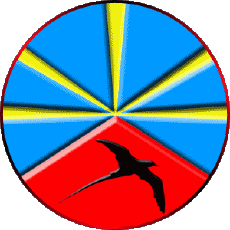 Drapeaux France D.O.M - T.O.M La Réunion Rond 