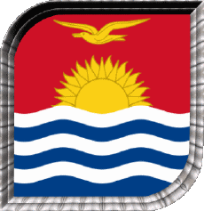 Bandiere Oceania Kiribati Quadrato 