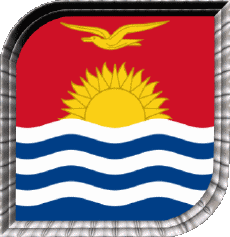 Drapeaux Océanie Kiribati Carré 