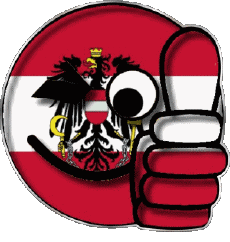 Fahnen Europa Österreich Smiley - OK 