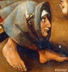 El Bosco - Tríptico del Juicio de Viena-Humor -  Fun Morphing - Sehen Sie aus wie Verschiedene Gemälde Eindämmung Covid Kunst Nachbildungen Herausforderung 1 