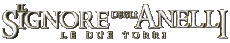 Multimedia Películas Internacional El Señor de los Anillos Las Do Torres Logotipo Italiano 