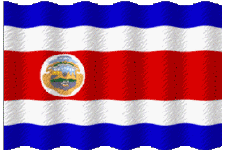 Banderas América Costa Rica Ondulación 