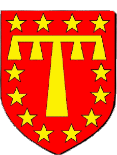 Blazon-Flags France Departments - Cities 01 THOISSEY 