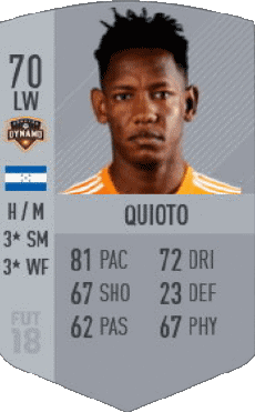 Multimedia Videospiele F I F A - Karten Spieler Honduras Romell Quioto 