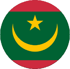 Bandiere Africa Mauritania Tondo 
