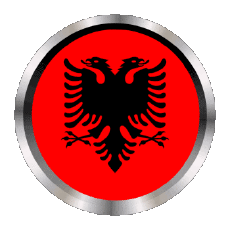 Fahnen Europa Albanien Rund - Ringe 