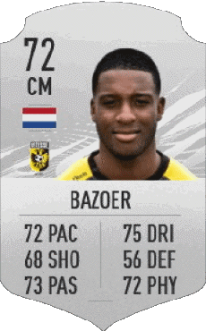 Multimedia Videospiele F I F A - Karten Spieler Niederlande Riechedly Bazoer 