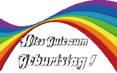 Nachrichten Deutsche Alles Gute zum Geburtstag Zusammenfassung - geometrisch Transparenter Hintergrund 021 