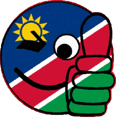 Drapeaux Afrique Namibie Smiley - OK 
