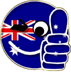 Bandiere Oceania Australia Nazionale Faccina - OK 