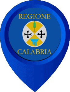 Drapeaux Europe Italie Calabre Epingle de Localisation 