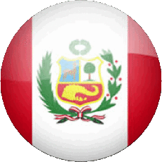 Flags America Peru Round 