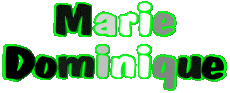 Nombre FEMENINO - Francia M Compuesto Marie Dominique 