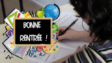 Messages French Bonne Rentrée Animated Background 005 