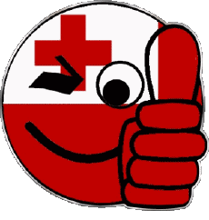 Drapeaux Océanie Tonga Smiley - OK 