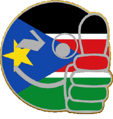 Fahnen Afrika Südsudan Smiley - OK 