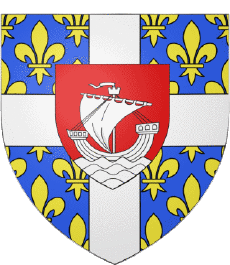 Banderas Francia Departamentos - Ciudades 75 Paris Distrito 4 