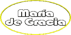 First Names FEMININE - Spain M Composed María de Gracia 