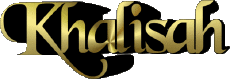 Nome FEMMINILE - Maghreb Musulmano K Khalisah 