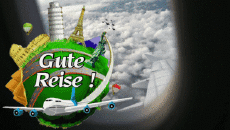 Messages Allemand Gute Reise Fond Animé 002 