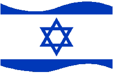 Bandiere Asia Israele Rettangolo 