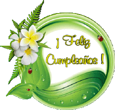 Messages Spanish Feliz Cumpleaños Floral Transparent Background 011 