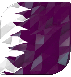 Drapeaux Asie Qatar Carré 