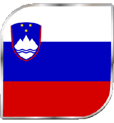 Drapeaux Europe Slovénie Carré 