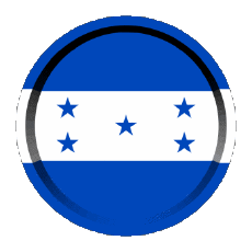 Drapeaux Amériques Honduras Rond - Anneaux 
