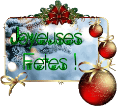Mensajes Francés Joyeuses Fêtes (Noël) Serie 15 