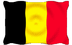 Fahnen Europa Belgien Welligkeit 