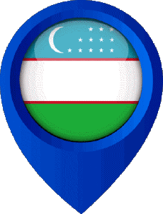 Bandiere Asia Uzbekistan Perno di posizione 